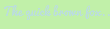 Image with Font Color BBDDDD and Background Color C1F0A9